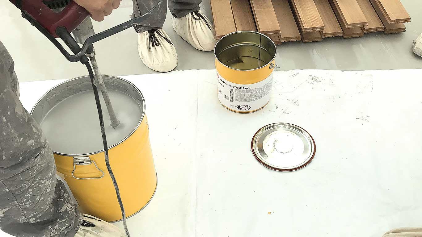 🔺Sika Transfloor 352 SL(A+B) сірий вирівнююча суміш для палуб яхт та катерів двокомпонентна поліуретанова комплект 25 кг - Зображення 2